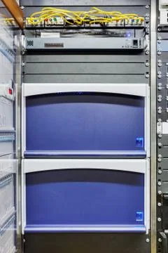 Obvan control panels racks Stock Photos