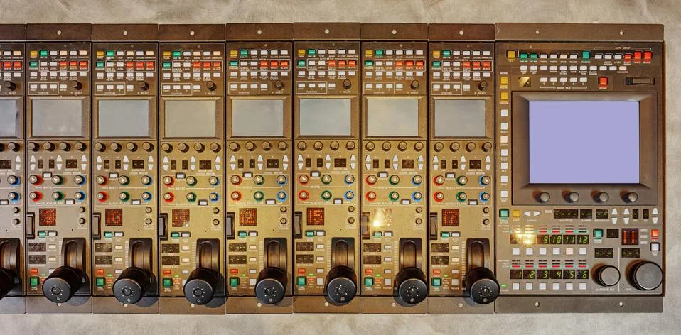 Obvan control panels racks Stock Photos
