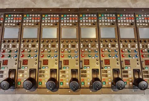 Obvan control panels racks Stock Photos