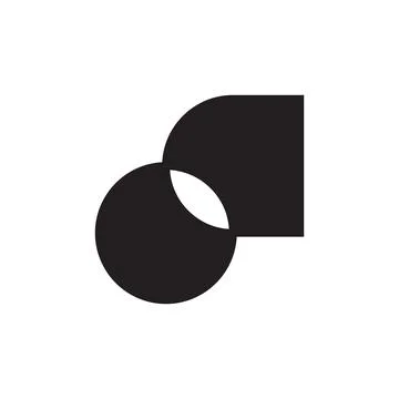 Oc initial letter vector logo icon Stock Illustration