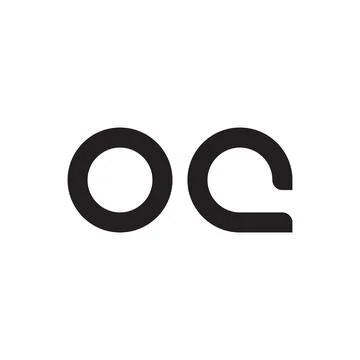 Oc initial letter vector logo icon Stock-Illustration