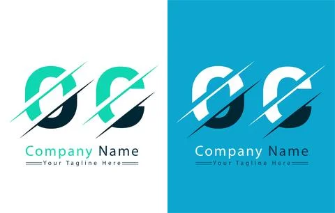OC Letter Logo Design Concept. Vector Logo Illustration Stock Illustration