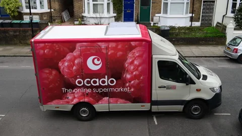 A Ocado delivery. Stock Footage 151196756