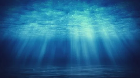 Occean Underwater Sun light rays Video stock 179310282