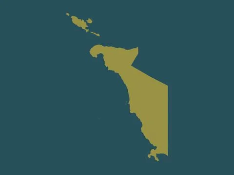 Occidental Mindoro, Philippines. Solid color shape Stock Illustration