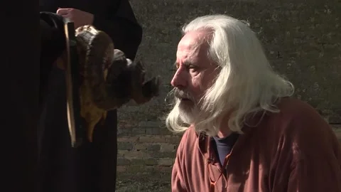 Occult Initiation Ritual  1 Video stock 141203997