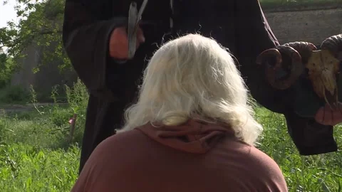Occult Initiation Ritual 2 Video stock 141204018