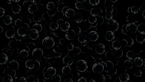 Occult sparkling bubble pattern on black abstract background Stock Footage 123254268