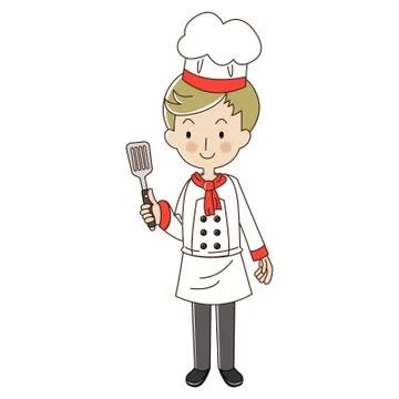 Occupation chef man. cute man chef. Illustrazione stock