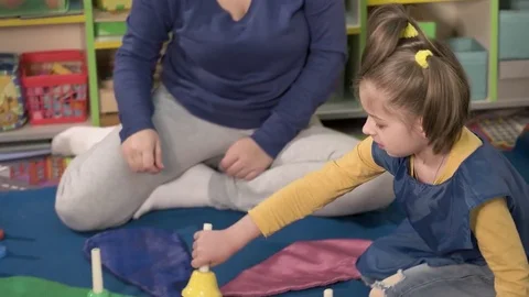 Occupation with children for sensory integration Stock Footage 82581477