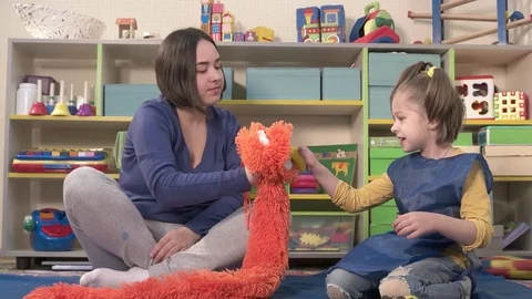 Occupation with children for sensory integration Stock Footage 82581996