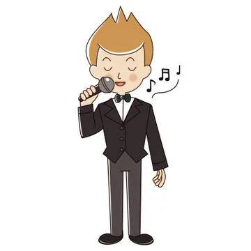 Occupation singer. Illustrazione stock