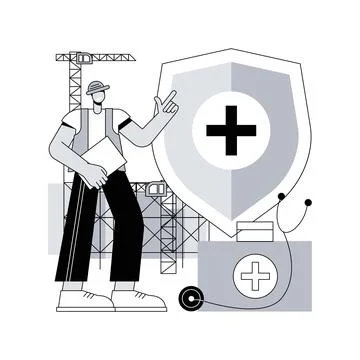 Occupational health abstract concept vector illustration. Stockillustratie
