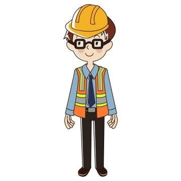 Occupations engineer Stock Illustration