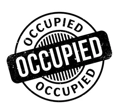Occupied rubber stamp Stock Illustration