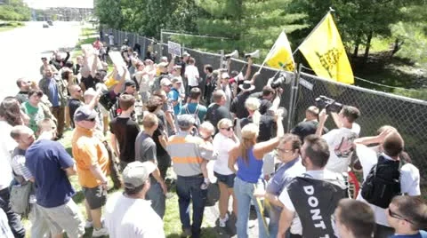 Occupy Bildeberg 6 Video stock 20576127