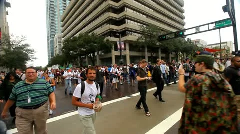 Occupy RNC 1 Stock Footage 20582058
