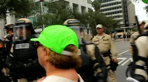 Occupy RNC 13 Stock Footage 20579869