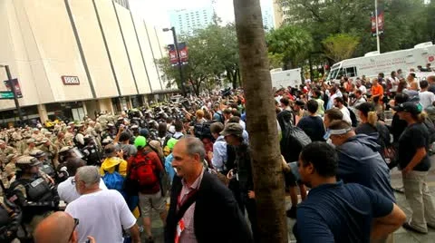 Occupy RNC 18 Stock Footage 20578554