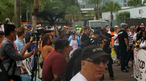 Occupy RNC 19 Stock Footage 20578246