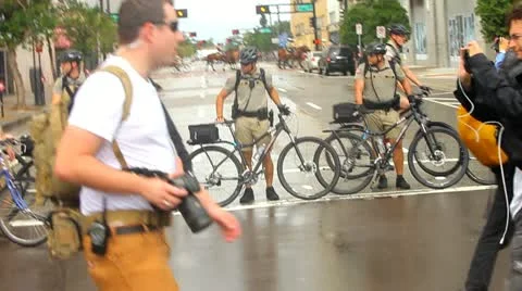Occupy RNC 20 Stock Footage 20577822