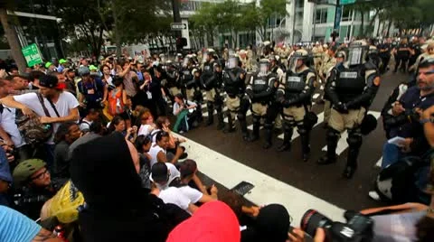 Occupy RNC 7 Stock Footage 20580715