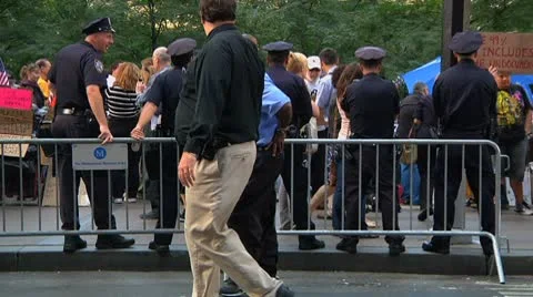 Occupy Wall Street - Stock Footage 8849639