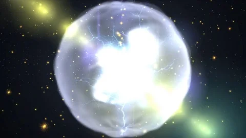 The occurrence ball lightning. Ball lightning in air Stock Footage 80875143