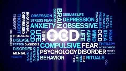 OCD animated word cloud,Obsessive-Compul... | Stock Video | Pond5