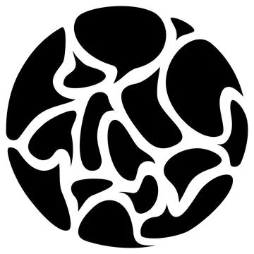 OCD black icon on a transparent background Stock Illustration