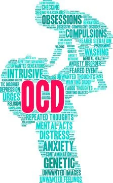 OCD Word Cloud Stock Illustration