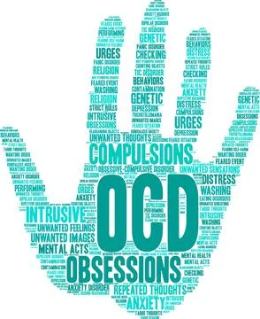 OCD Word Cloud イラスト素材