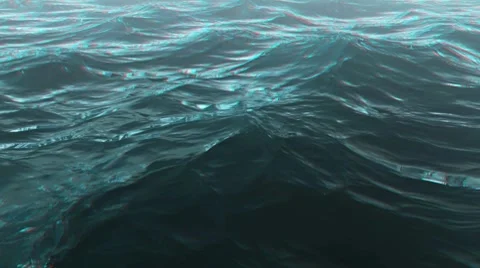 On The Ocean - 3D Anaglyph Video stock 8687308