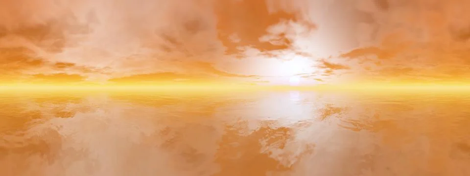 Ocean - 3D render Stock Illustration