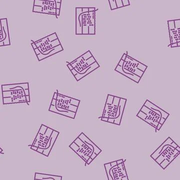 Ocean acidification chart world ocean line vector seamless pattern Stock Illustration