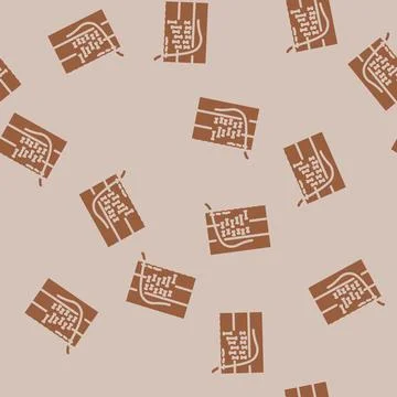 Ocean acidification chart world ocean glyph vector seamless pattern Illustrazione stock