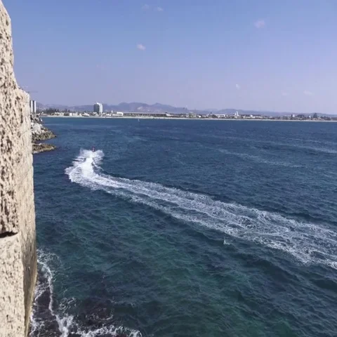 Ocean from Acre Prison Stock Footage 69527673