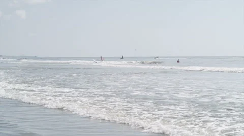 Ocean with activity Stock Footage 42010915