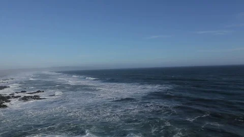 Ocean aerial view Stock Footage 77049764