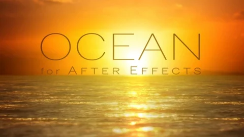 Ocean After Effects stock