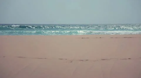 Ocean and beach minimal Stock Footage 10881411