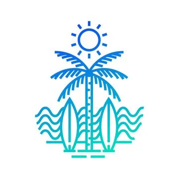 Ocean and beach panorama. イラスト素材