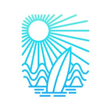 Ocean and beach panorama イラスト素材