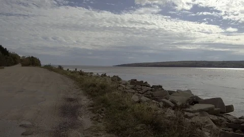 Ocean and Bedrock Stock Footage 90981516