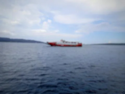 Ocean and clear sky background in the afternoon 写真素材