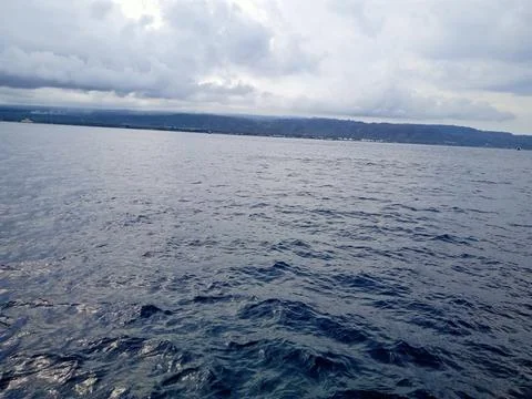 Ocean and clear sky background in the afternoon 写真素材