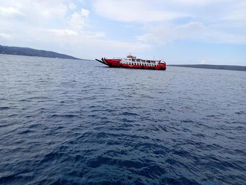 Ocean and clear sky background in the afternoon 写真素材
