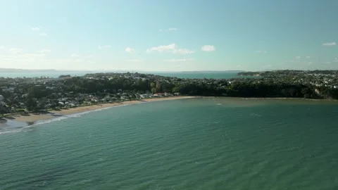 Ocean and Cliffs with Background Beaches Stock Footage 333406190