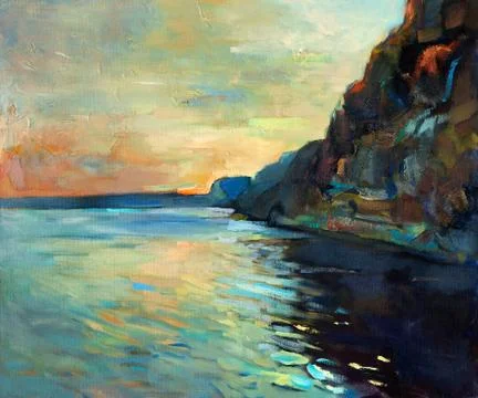 Ocean and cliffs Stock Photos