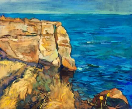 Ocean and cliffs Stock Photos